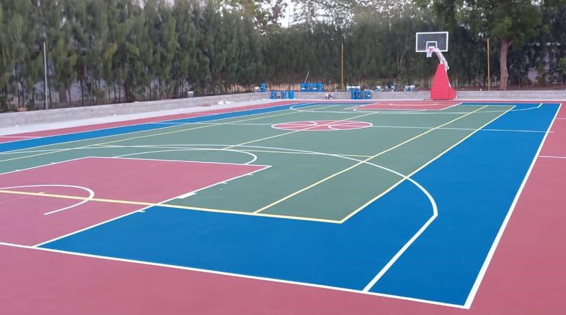 Synthetic Basketball Court