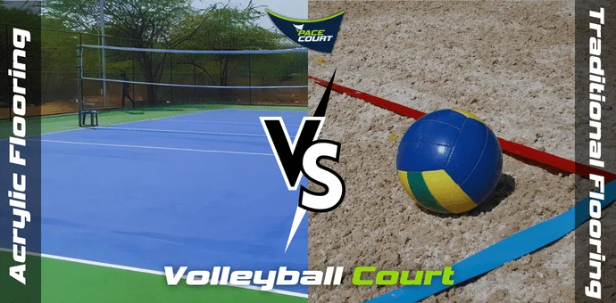 Acrylic Flooring vs Traditional Volleyball Court