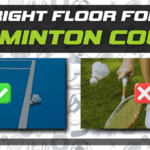 Right Badminton Court Floor