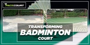 Filling Sports Surface Gaps Badminton Court Academy, Pune