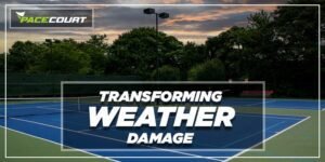 Restoration Of Weather Damaged Tennis Court
