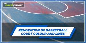 Color Faded Basketball Court