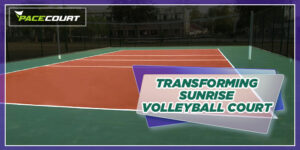 Transforming volleyball court