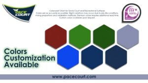 Different Color Shades For Tennis Court