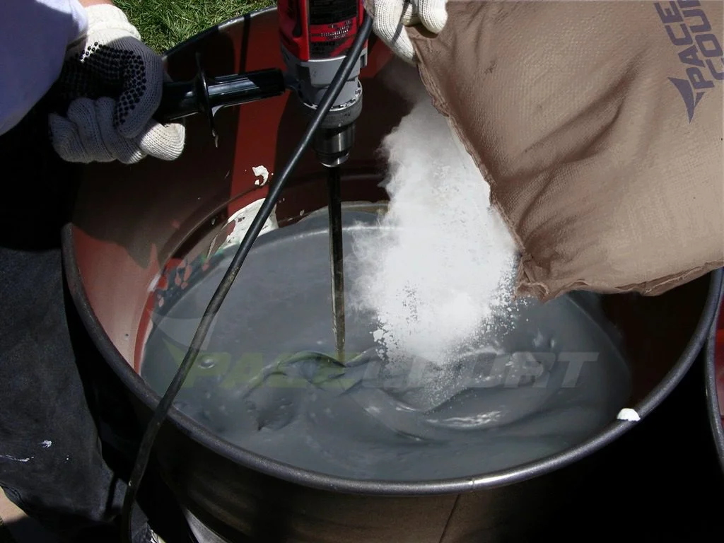 Mixing of Silica Sand