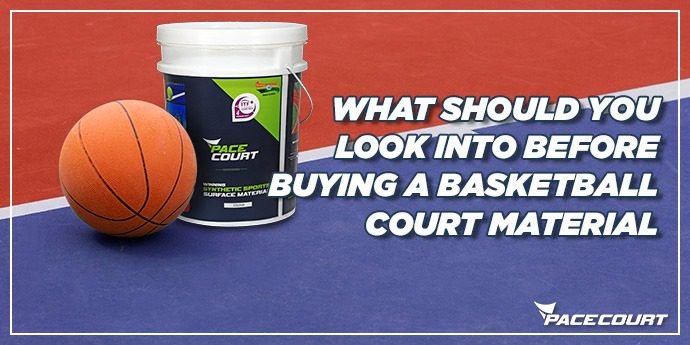 Basketball court material