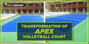 Transformation of volleyball court