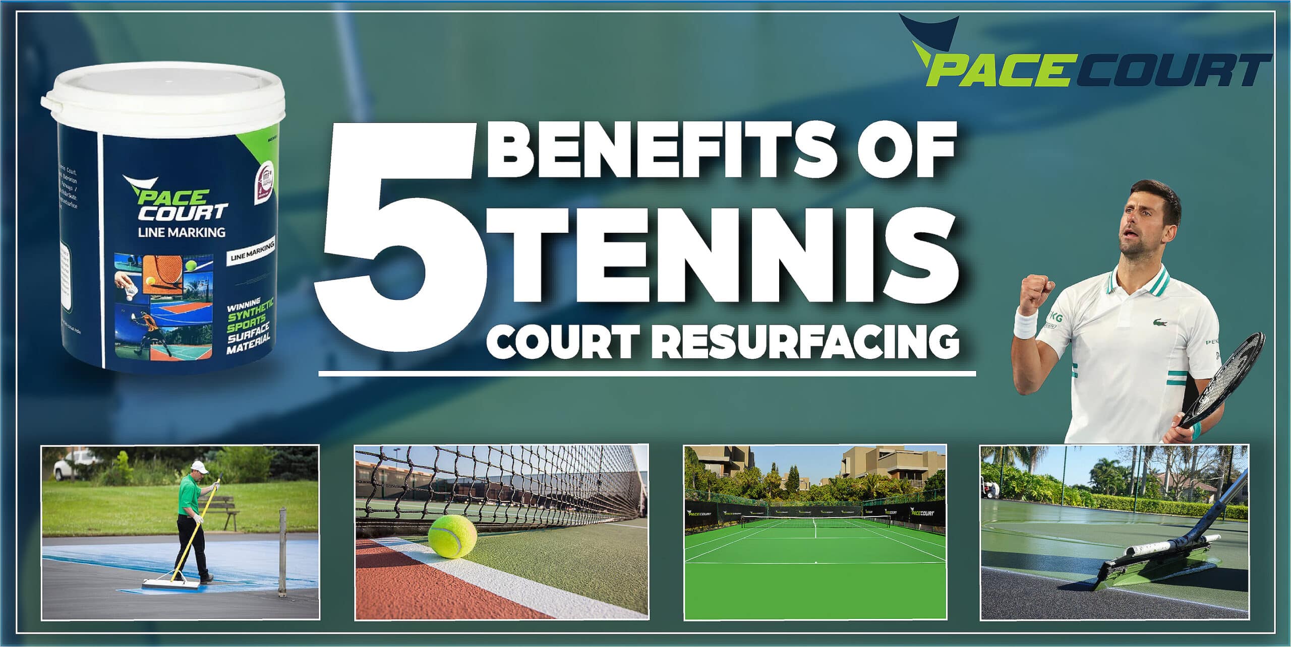 5 Benefits of Tennis Court Resurfacing