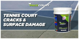 tennis court cracks