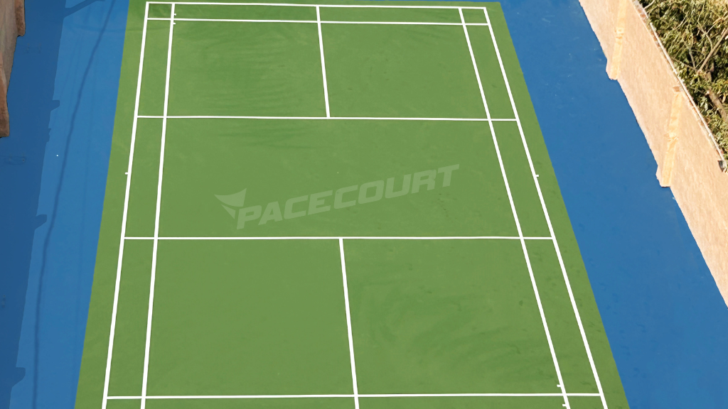 Badminton court flooring