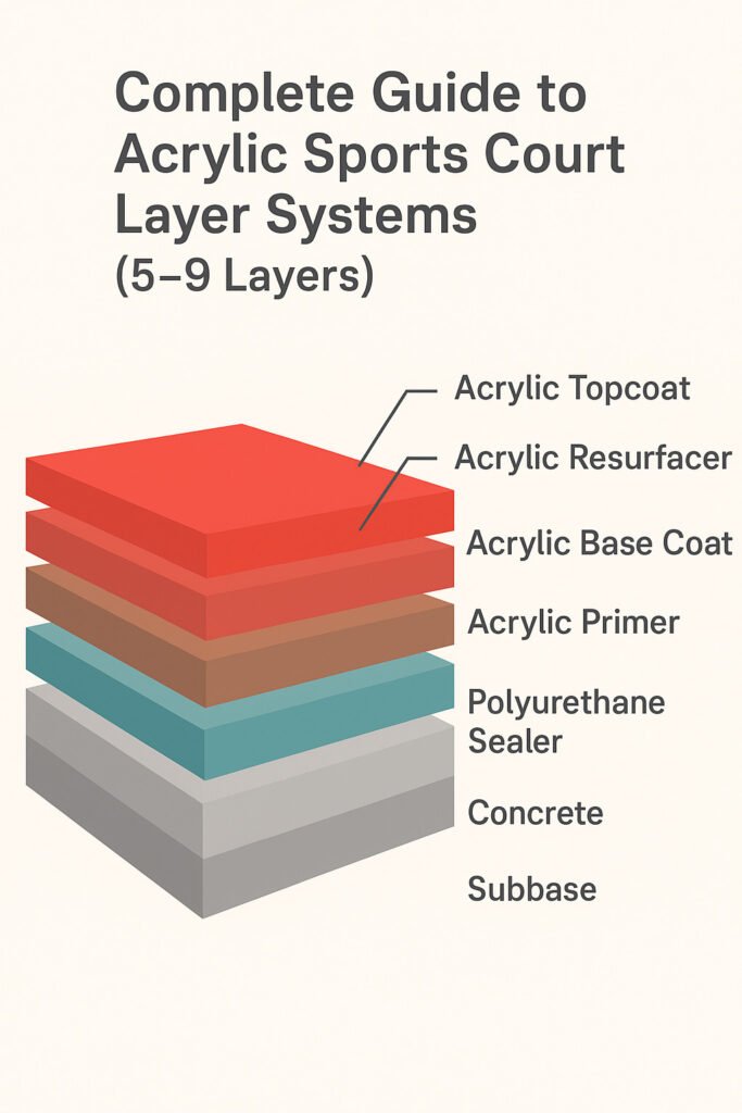 Acrylic Sports Court Layer Systems