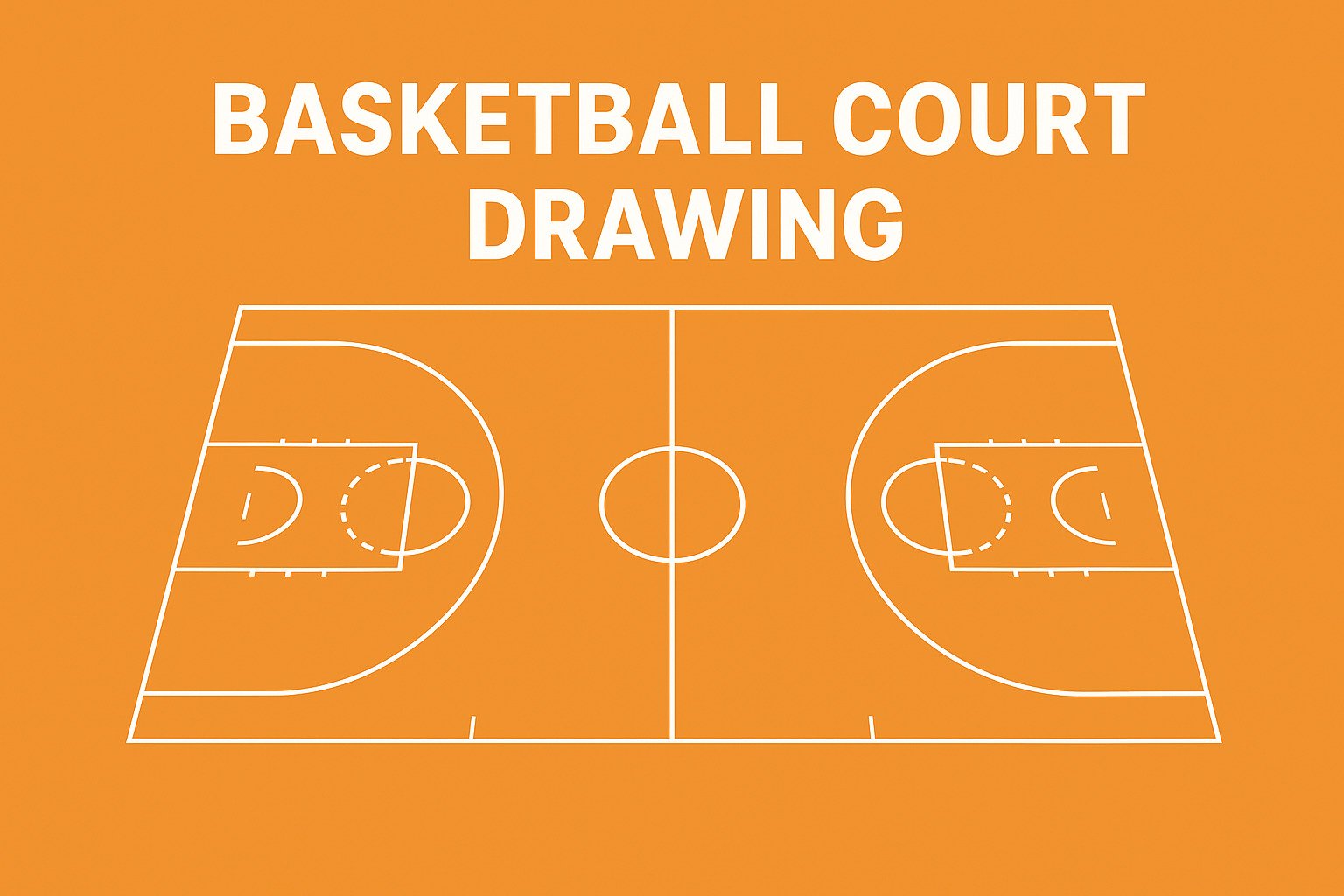 Basketball Court Drawing