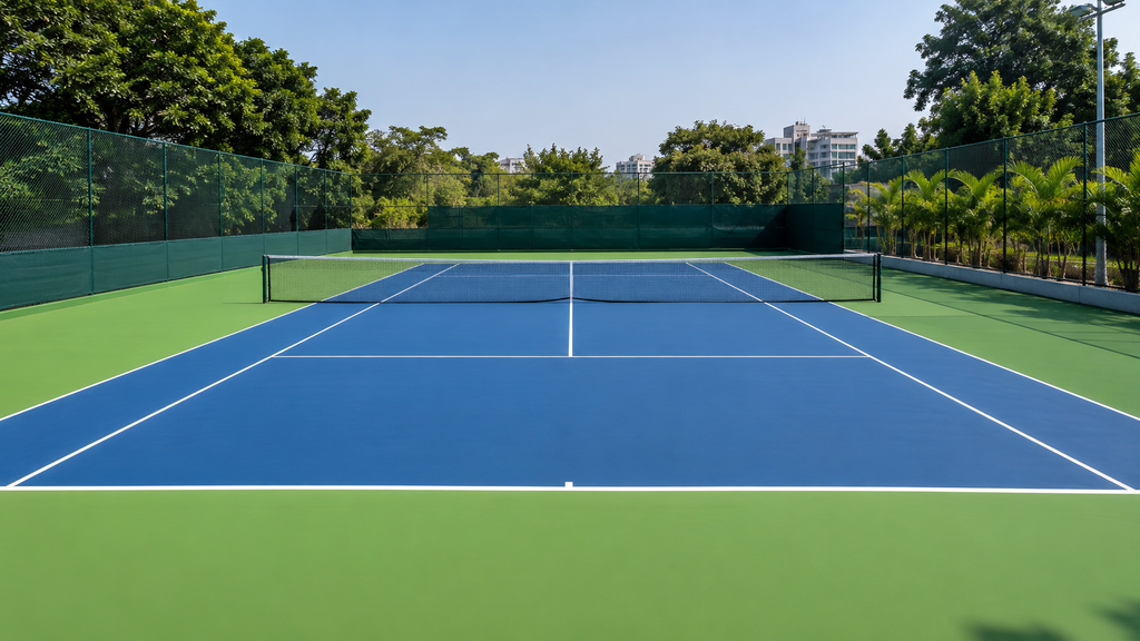 Tennis court builder