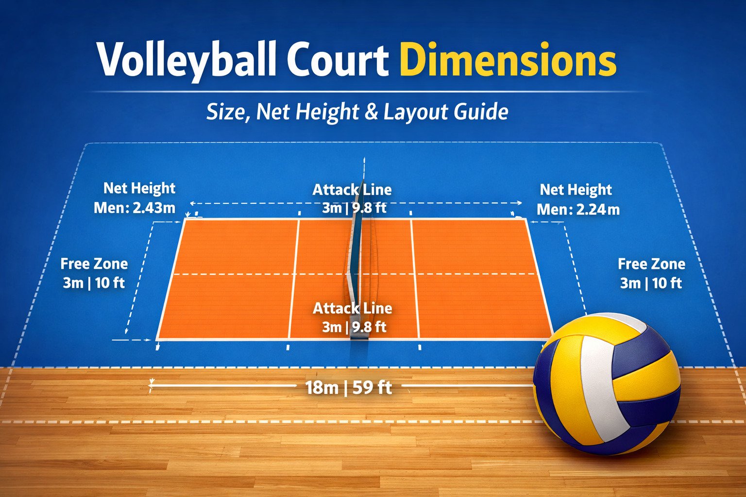 Volleyball Court Dimensions