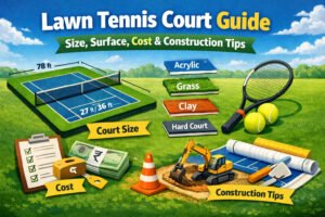 Lawn Tennis Court: Complete Guide to Size, Surface, Construction & Maintenance