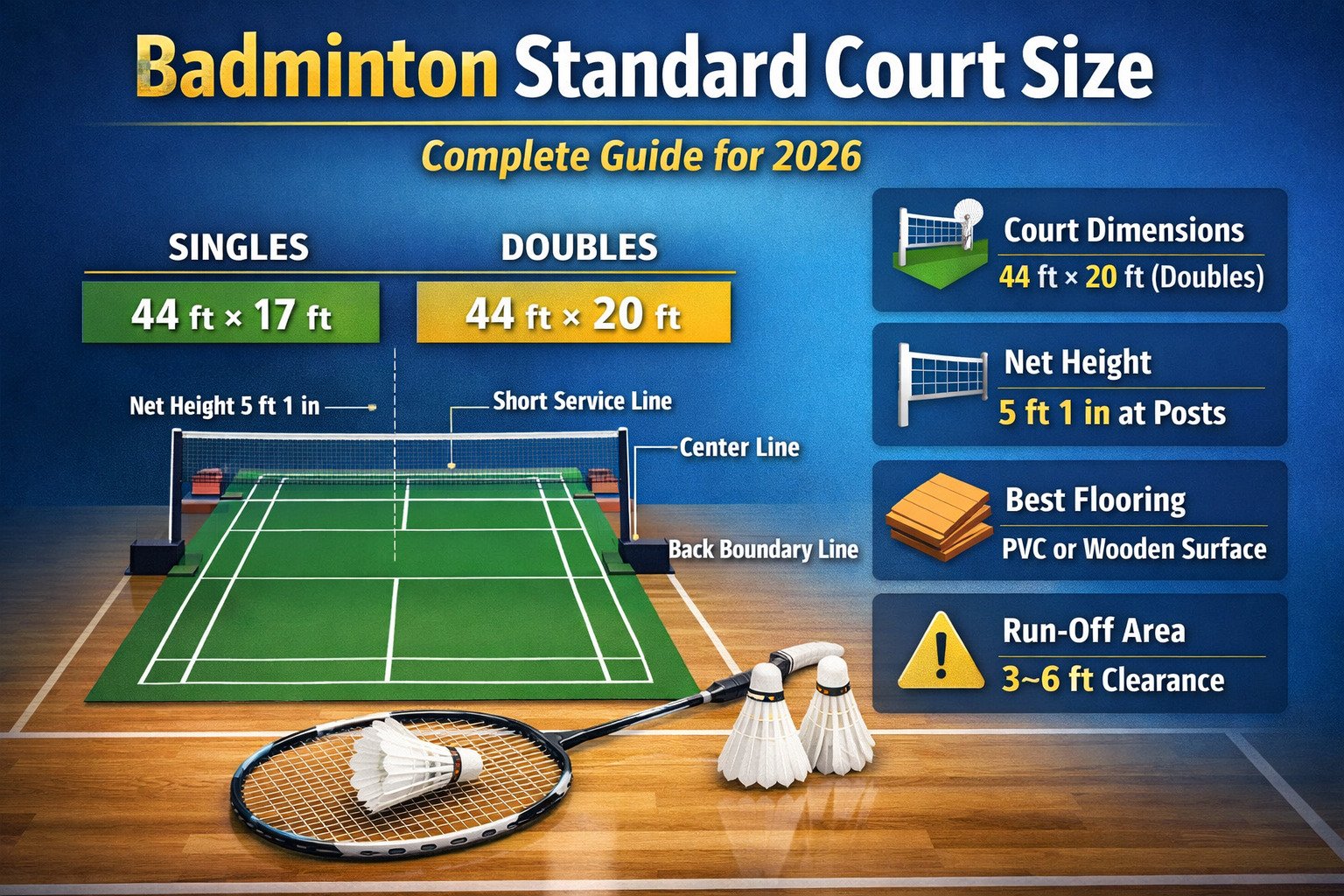 Badminton Standard Court Size