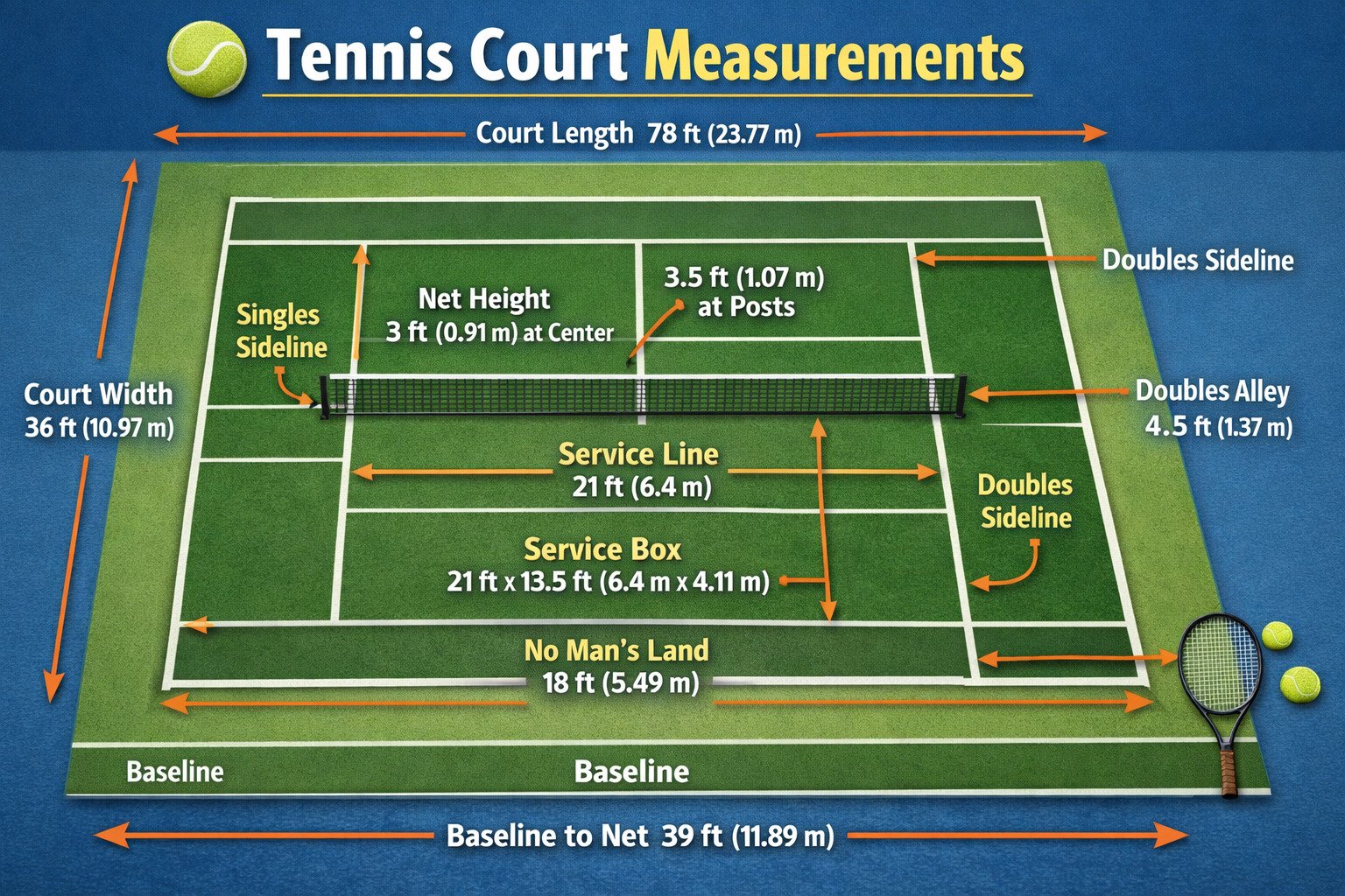 Tennis Court Measurements