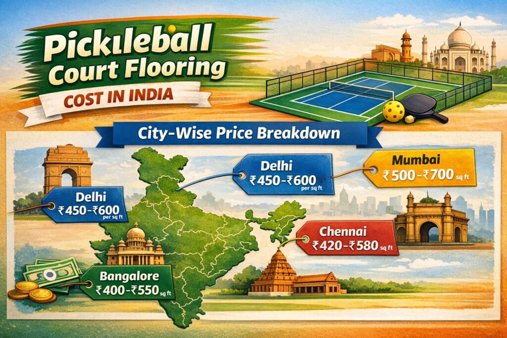 Pickleball Court Flooring Cost in India