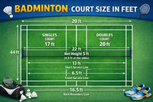 Badminton Court Size in Feet