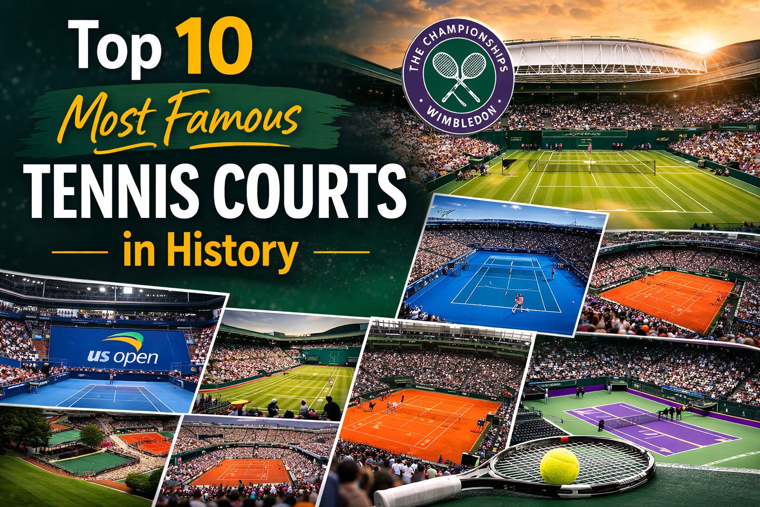 Top Most Famous Tennis Courts in History