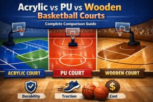 Acrylic vs PU vs Wooden Basketball Courts: Complete Comparison Guide