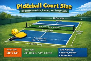 Pickleball Court Size – Official Dimensions, Layout, and Setup Guide