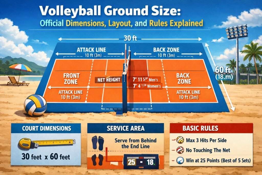 Volleyball Ground Size