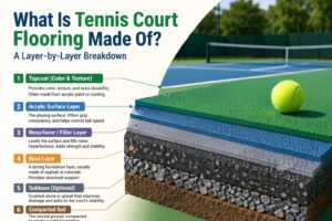 What Is Tennis Court Flooring Made Of? A Layer-by-Layer Breakdown