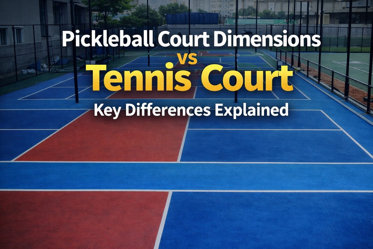 Pickleball Court Dimensions vs Tennis Court: Key Differences Explained
