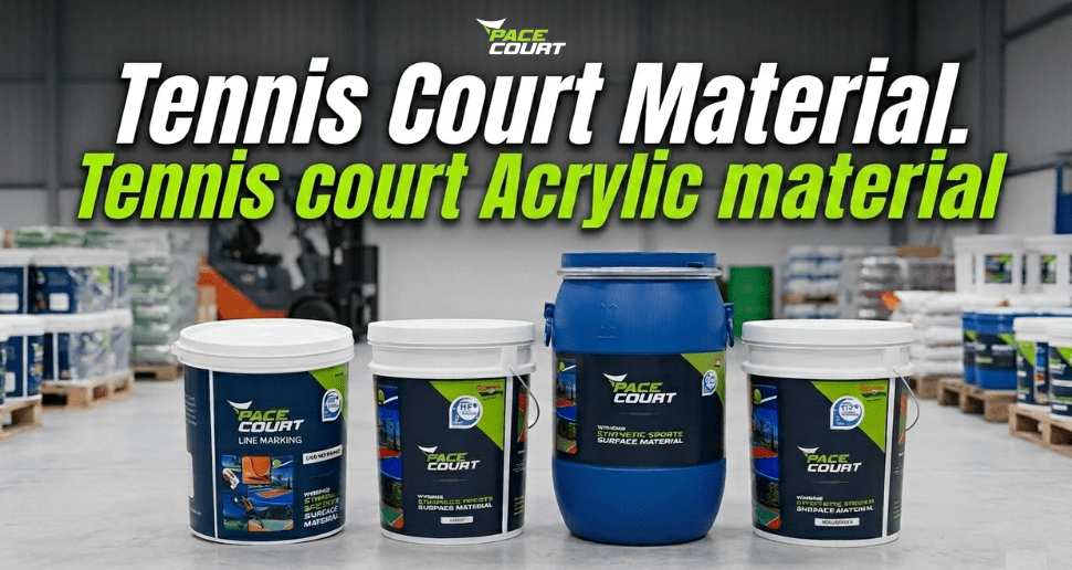 Tennis court material