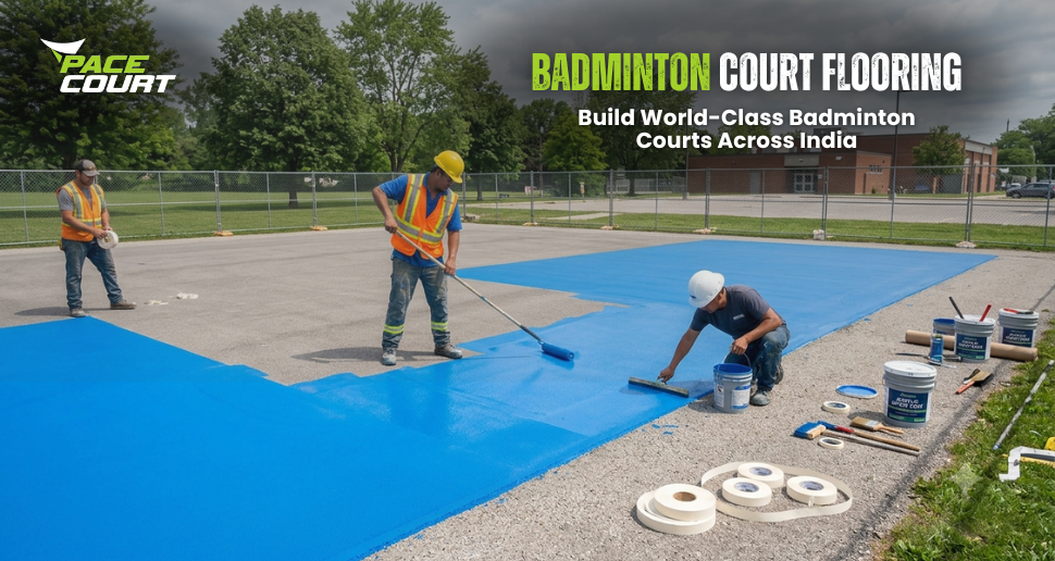 Badminton court flooring