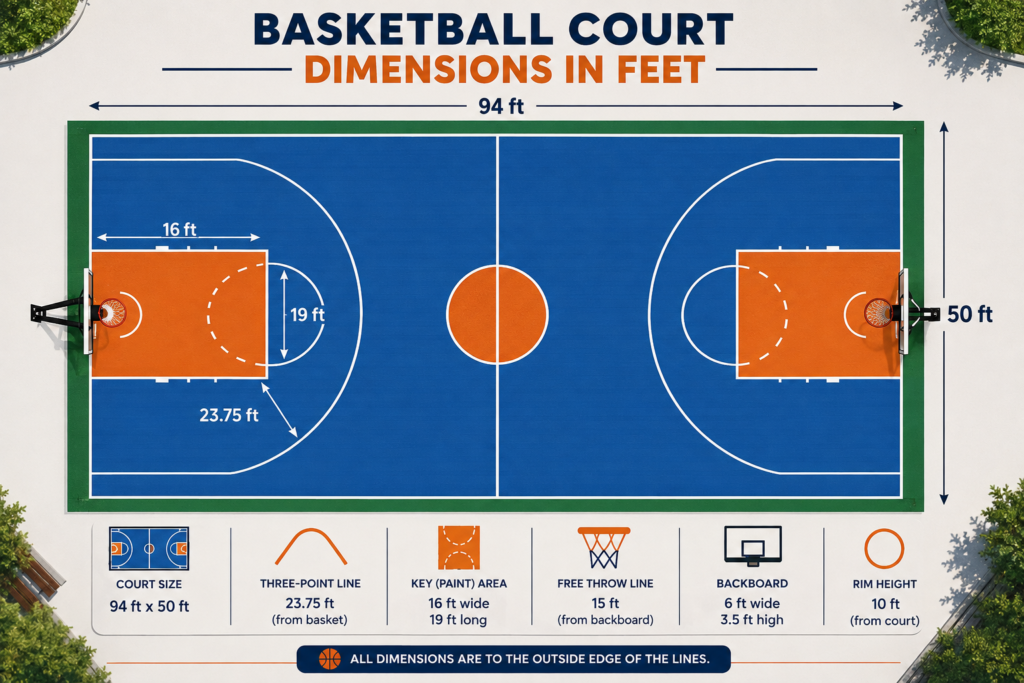 Basketball Court Dimensions
