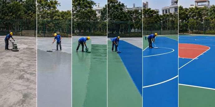 Acrylic Sports Flooring Material