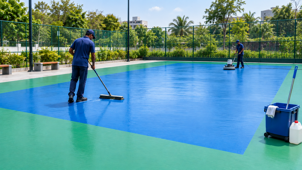 Badminton Court Flooring Maintenance