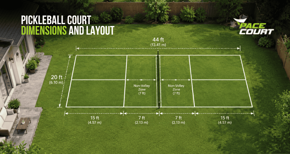 Pickleball Court Dimensions and Layout