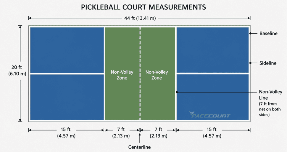 Pickleball Court measurement
