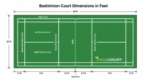Badminton Court Dimensions in Feet: Official Size & Diagram