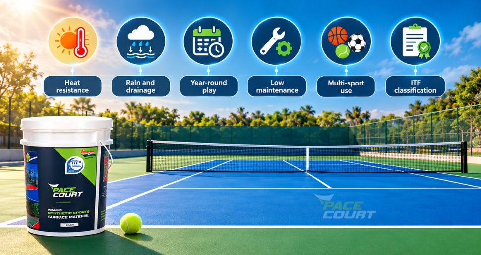 Why Acrylic Is the Preferred Tennis Court Material